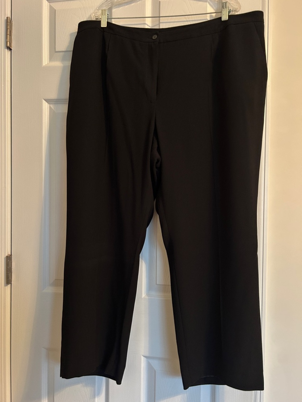Peter Nygard Black Straight-Leg Dress Pants